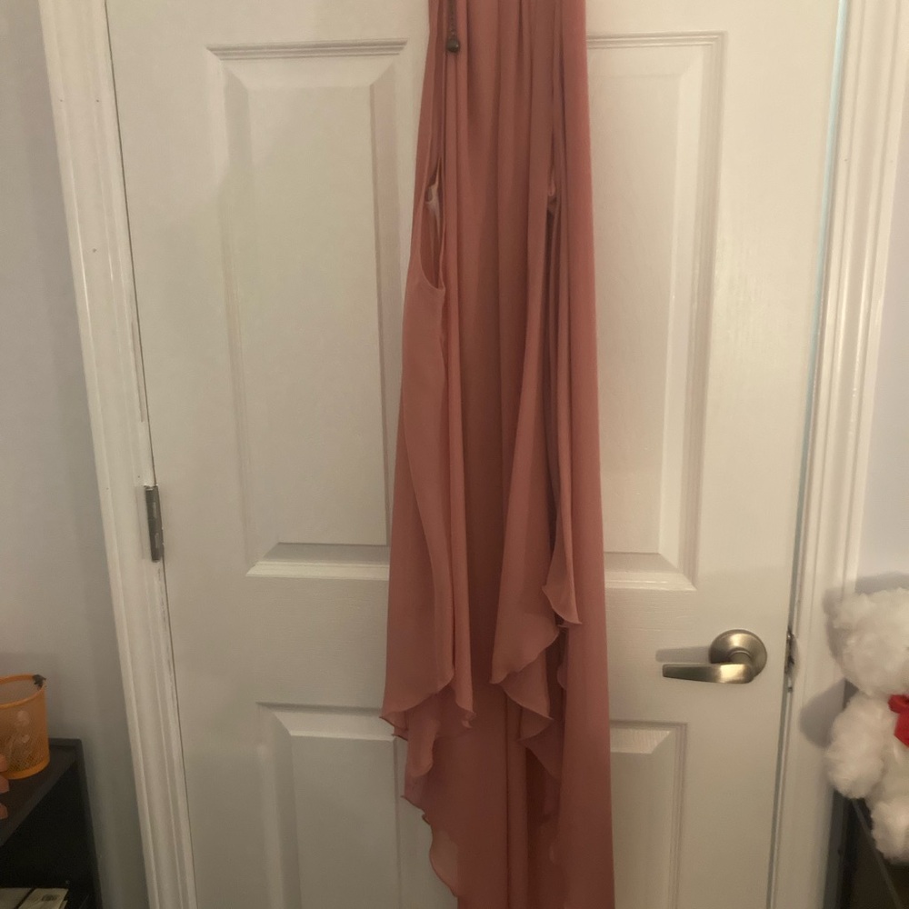 Elegant Pink Maxi Dress